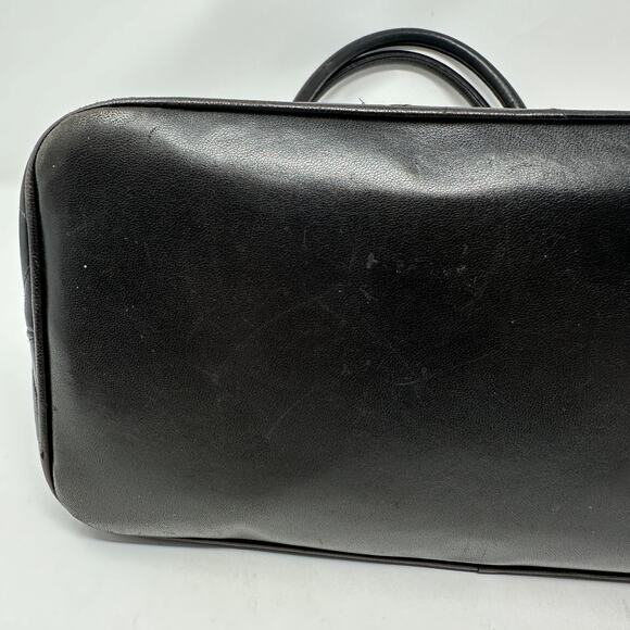 Vintage Chanel Medallion Tote Bag Lambskin Leather Silver Hardware Black Quilted - Picture 6 of 11